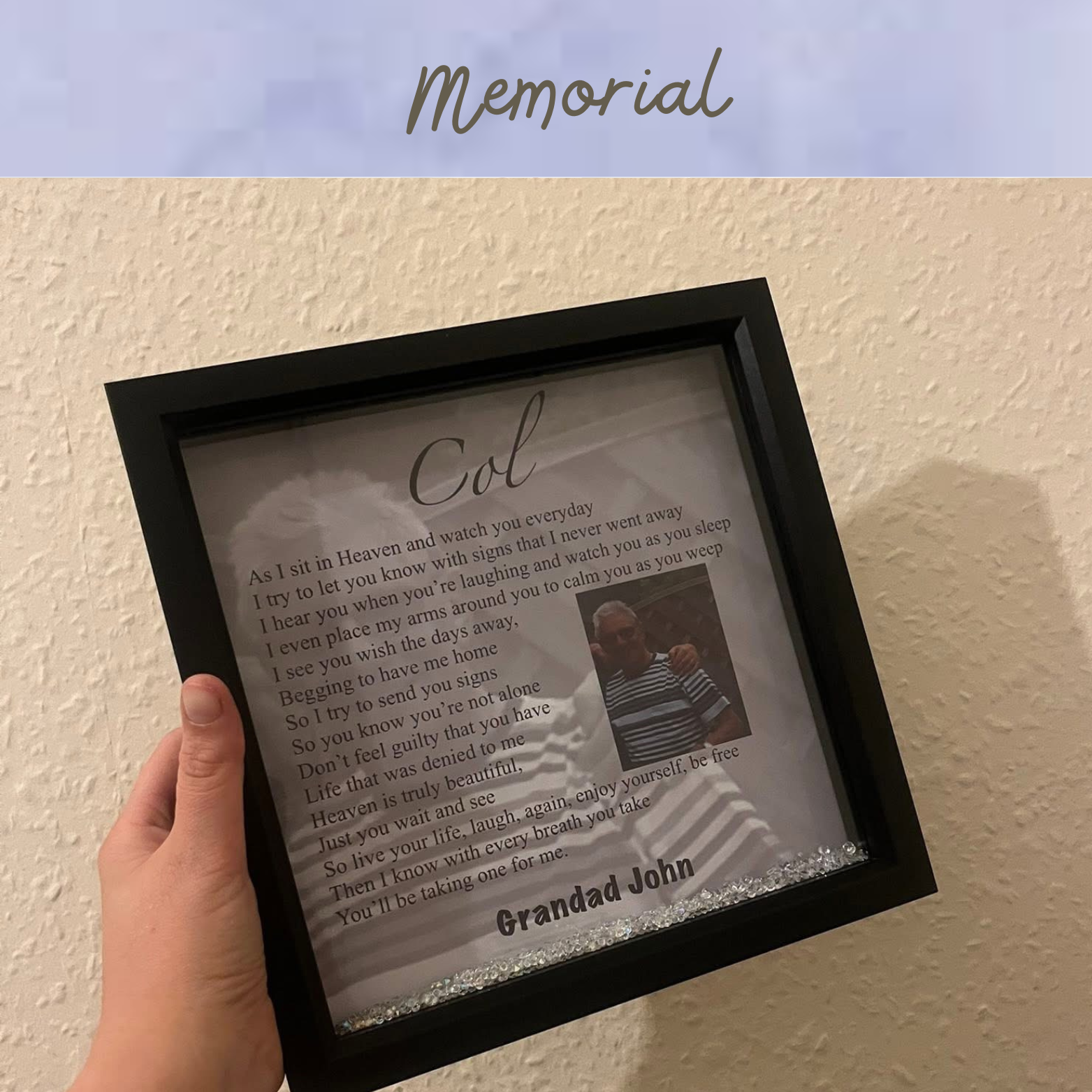 Memorial gifts by Teddy prints 