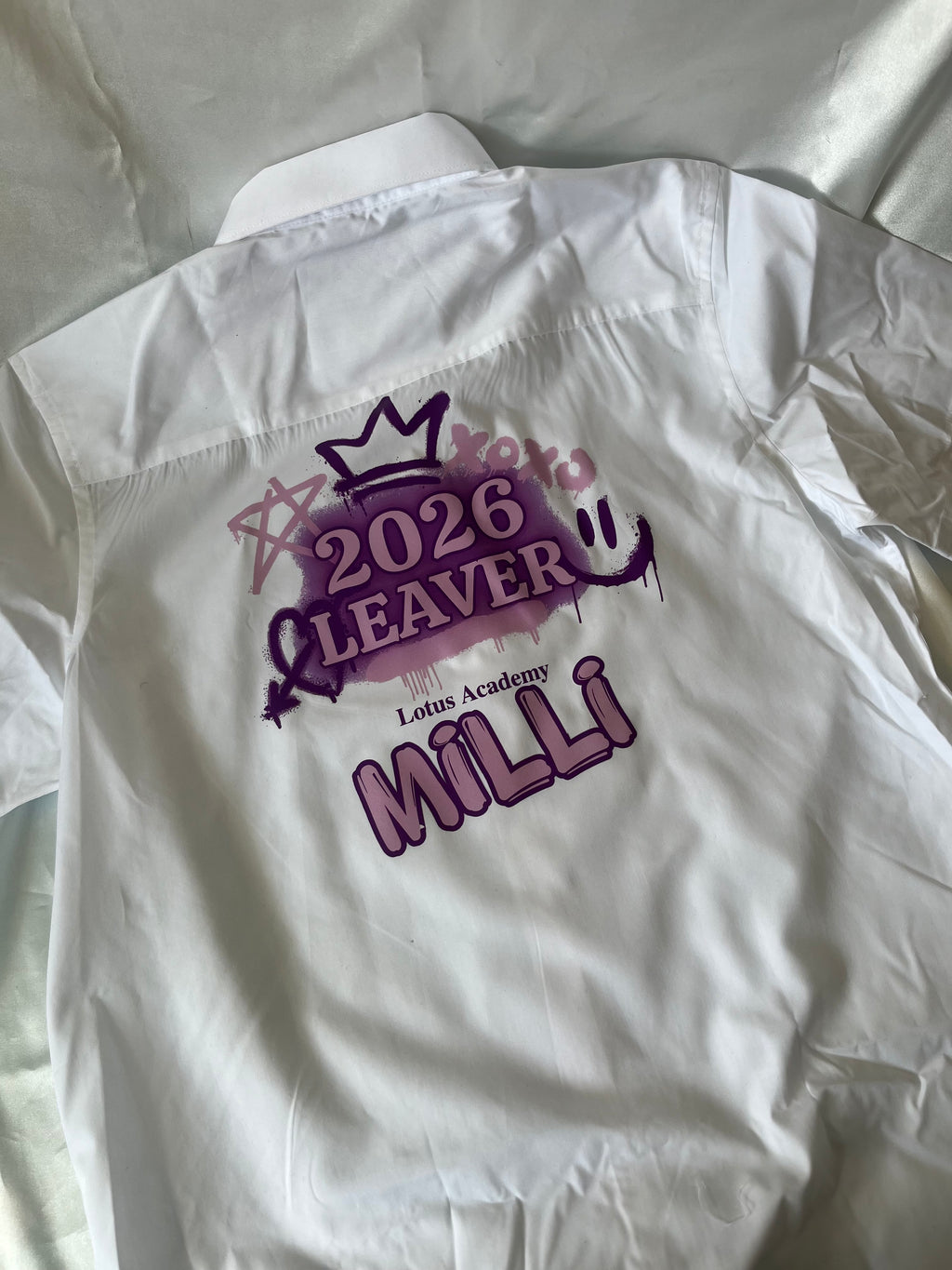 Personalised School Leavers Shirt Celebrate Milestones with Style Customisable Option for Students Transitioning to Next Phase of Journey