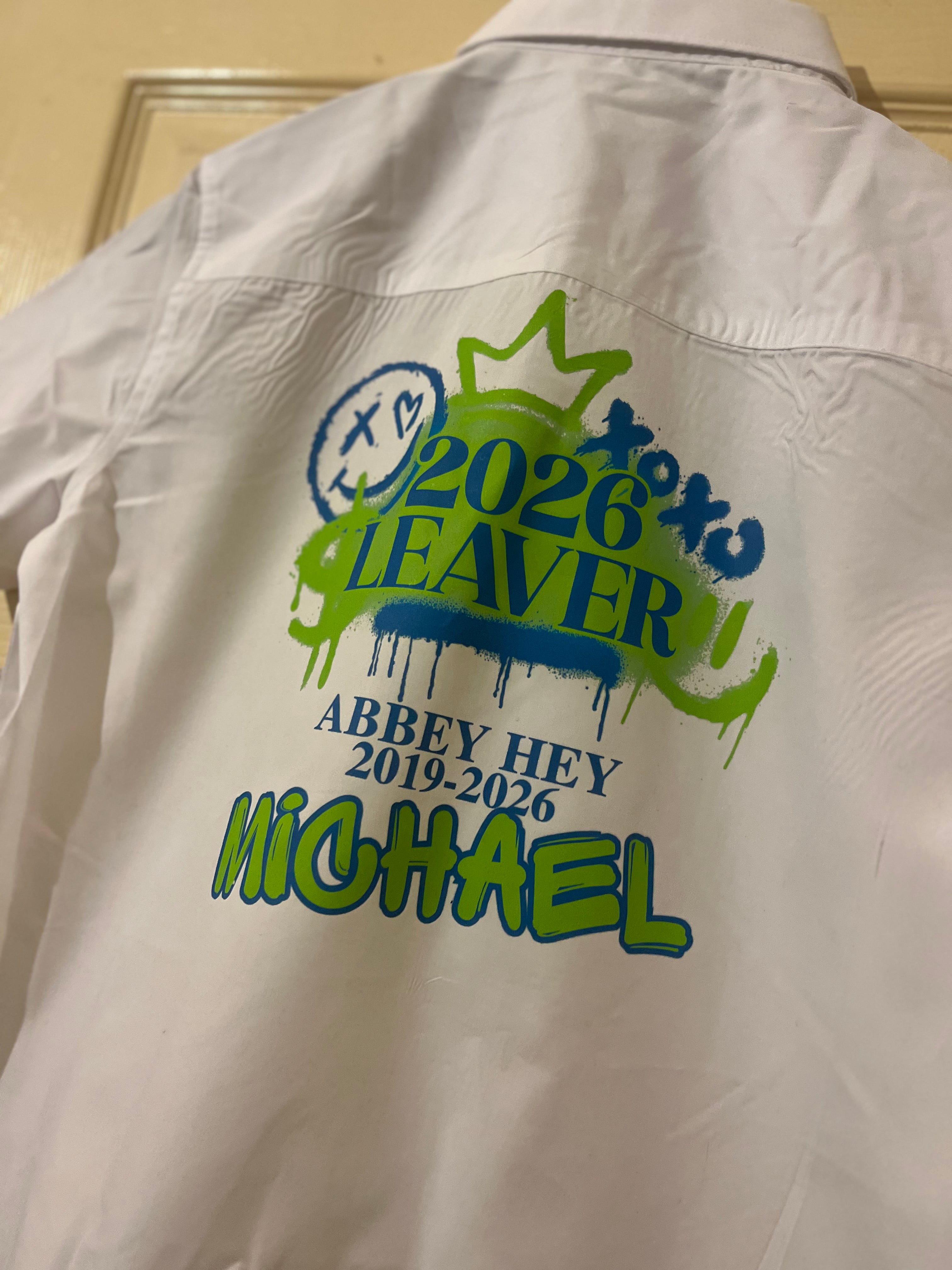 Personalised School Leavers T Shirt Celebrate Milestones with Style Customisable Option for Students Transitioning to Next Phase of Journey (Copy)
