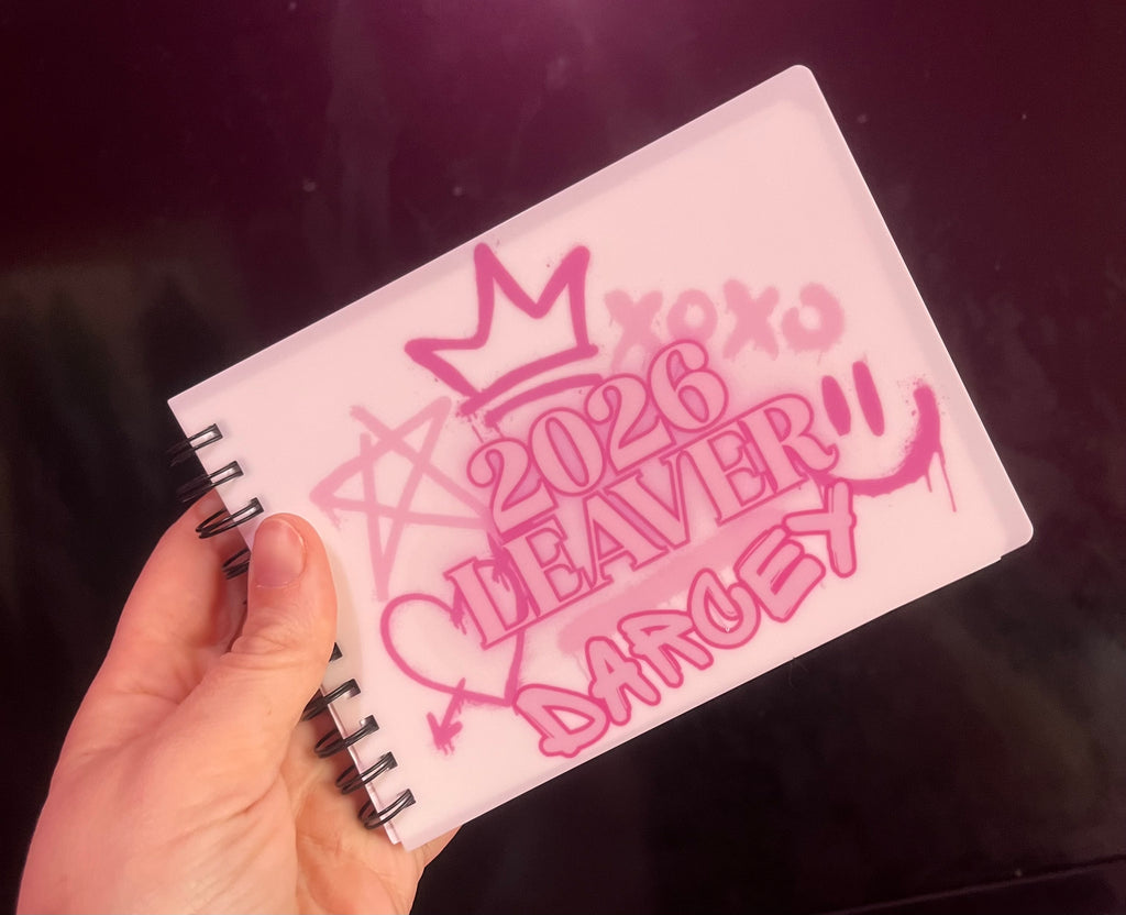 Personalised School Leavers Autograph Book Size A6 - 2026 Leaver Design Perfect for school Memories