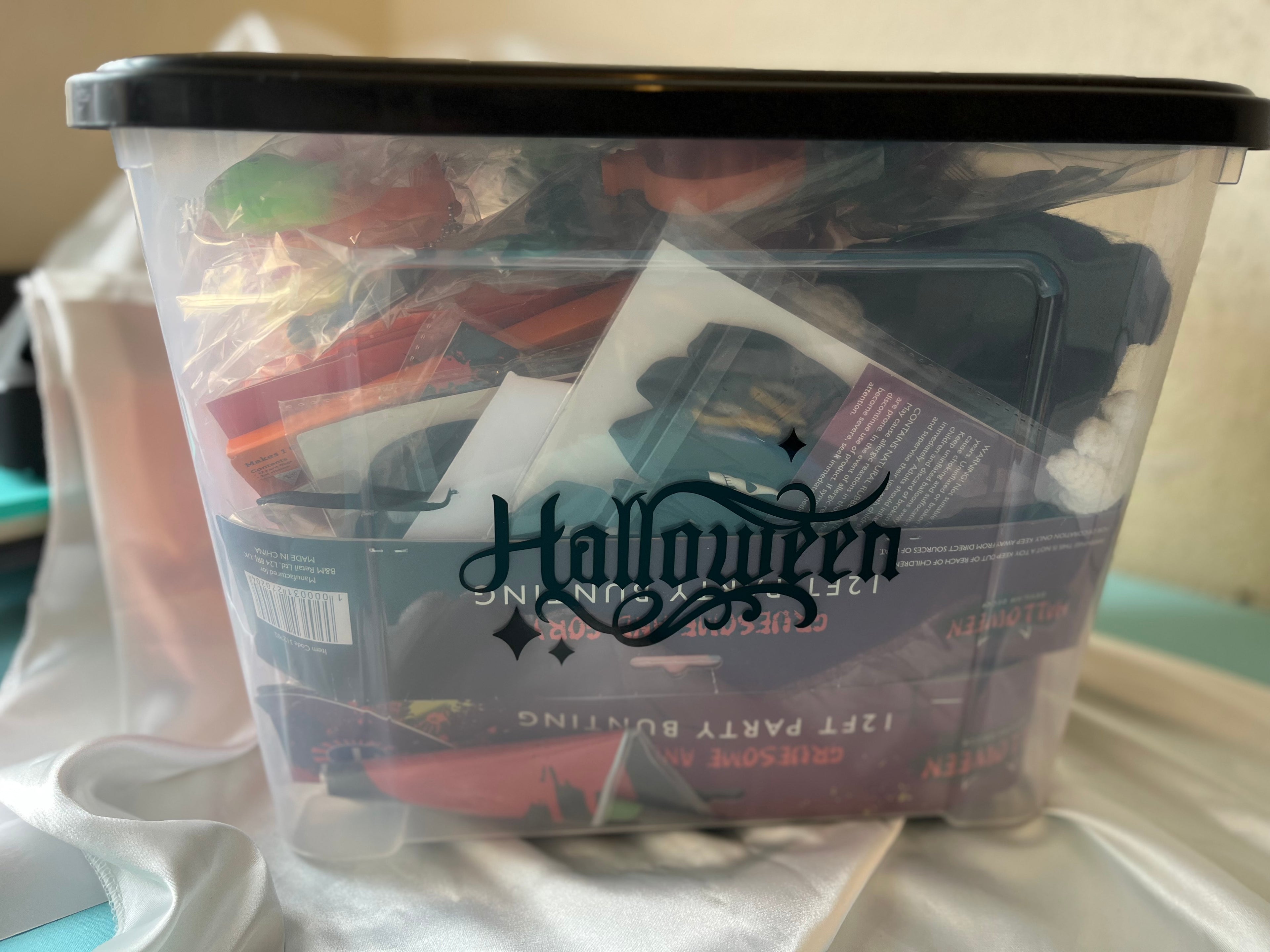 Halloween Storage Box Vinyl - Decorative Storage Solution