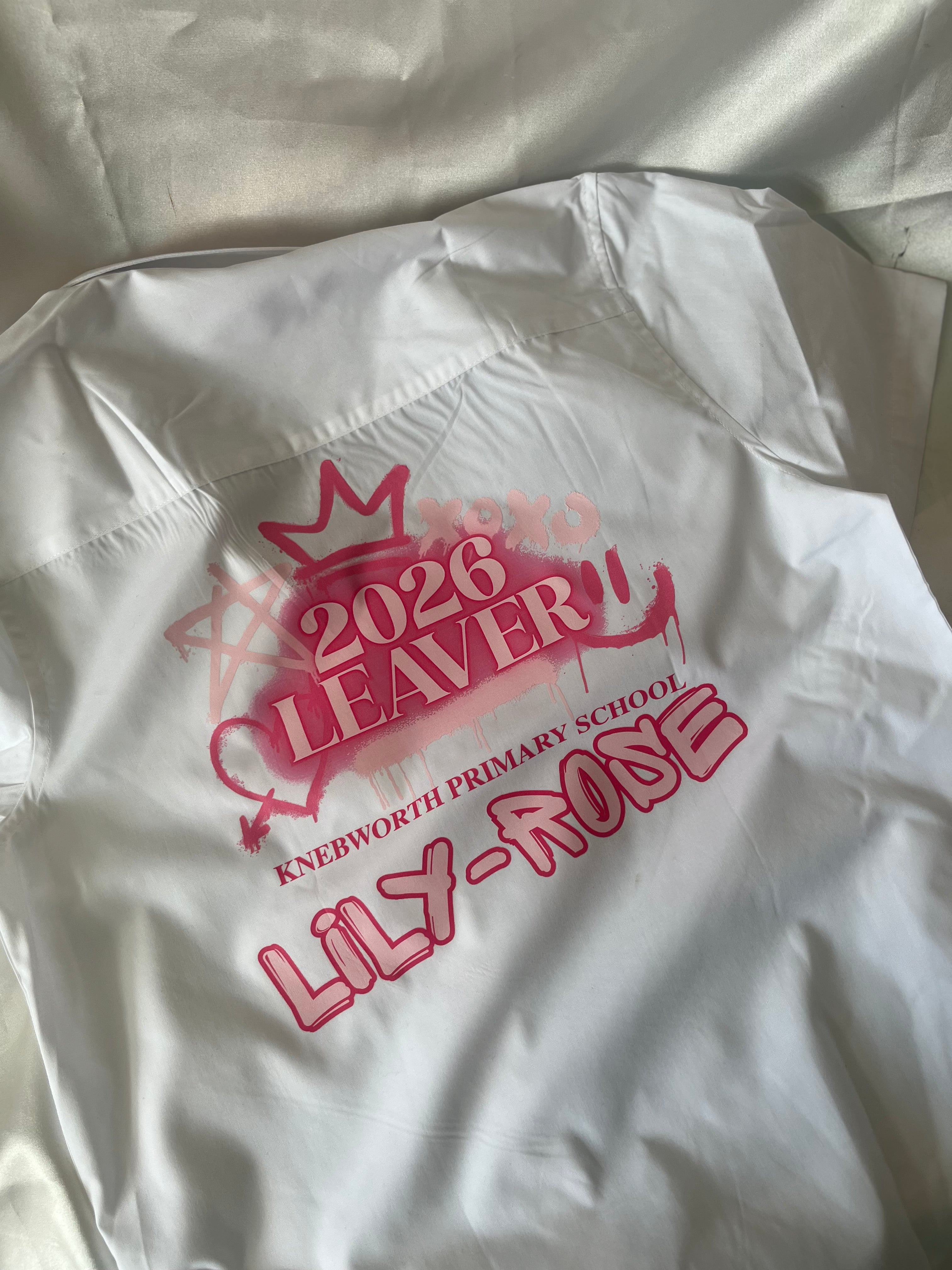 Personalised School Leavers Shirt Celebrate Milestones with Style Customisable Option for Students Transitioning to Next Phase of Journey
