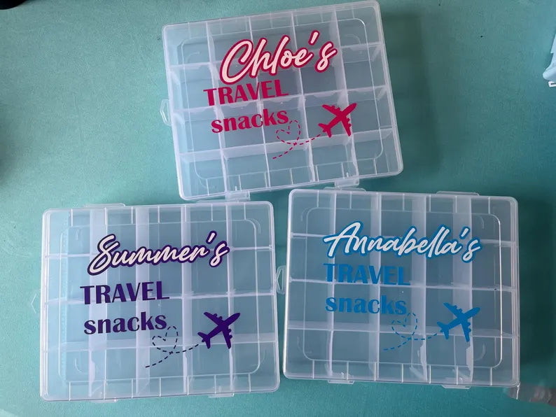 Personalised Kids Travel Snack Box