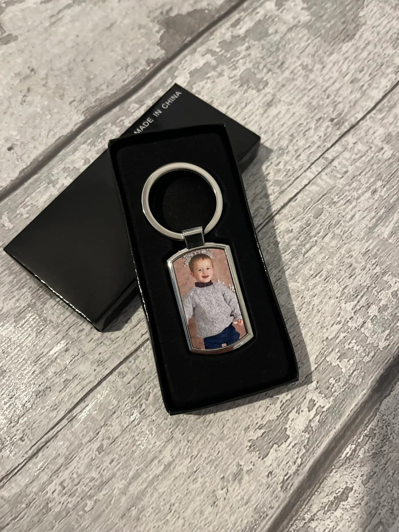 Personalised Photo Keyring Holder