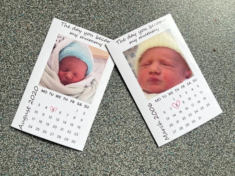 Calendar Style Fridge Magnet - Personalised Image