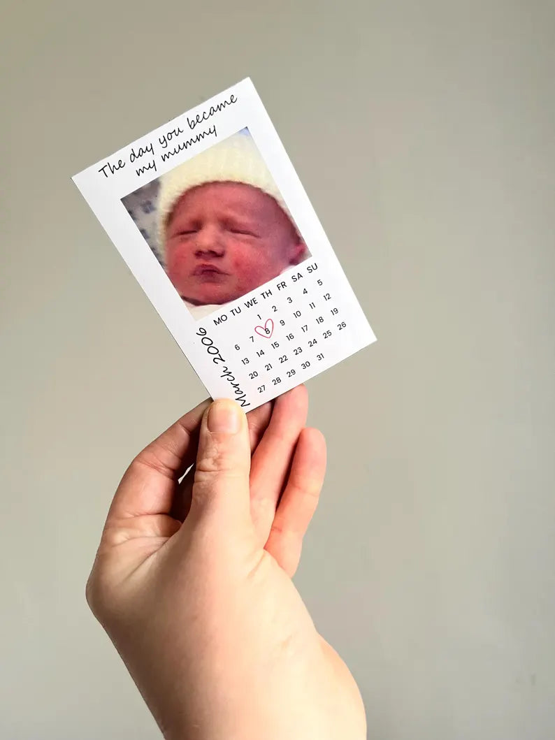 Calendar Style Fridge Magnet - Personalised Image